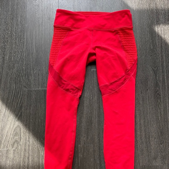 Fabletics Pants - Fabletics Red Yoga Pants